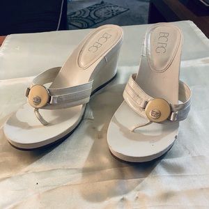 Women’s BCBG White Wedge Shoe